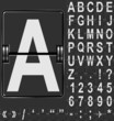 Airport arrival and departure display style template