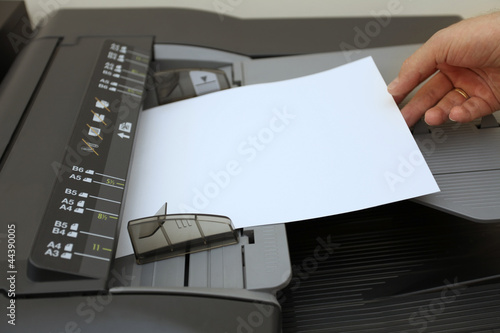 Photo: making copies on the laser copier machine making copies on the laser copier machine