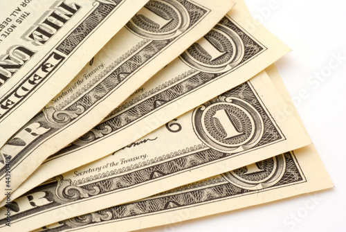 Photo: dollar bills close-up dollar bills close-up