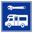 Señal reparacion autocaravana