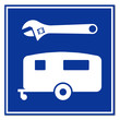 Señal reparacion de caravanas