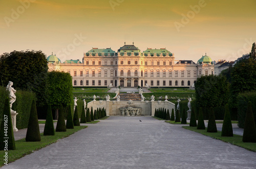 Photo: Baroque castle Belvedere in Vienna, Austria Baroque castle Belvedere in Vienna, Austria