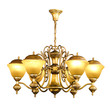 Vintage chandelier isolated on white