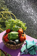 vegetables and water jet