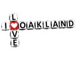 3D I Love Oakland Crossword