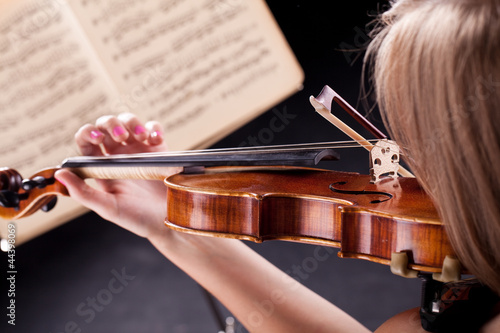Photo: Woman with the violin Woman with the violin