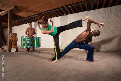 Photo: Capoeria Performers and Drummer Capoeria Performers and Drummer