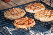 Hamburgers on Barbeque Grill