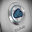 Bouton serveur cloud. Cloud computing