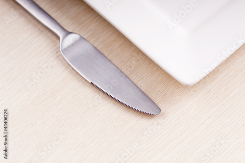 Photo: Knife and Plate Knife and Plate