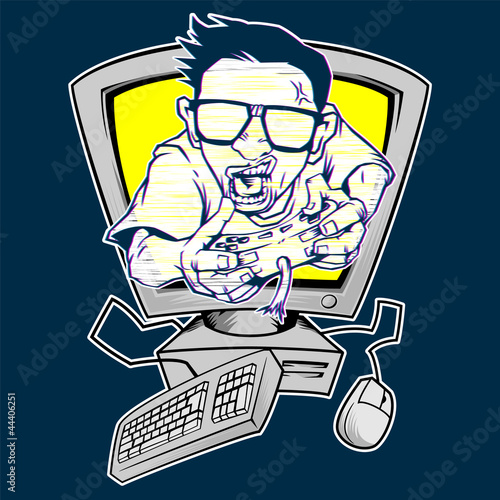 Illustration: Online Gamer Online Gamer
