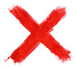 painted X mark