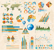 Premium Retro infographics master collection