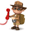 3d Adventurer answers the phone
