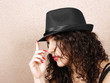 Woman in hat
