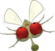 Little mosquito.Cartoon