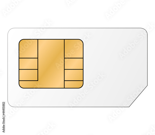 Vector: Sim Karte - Vektor Sim Karte - Vektor