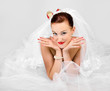 Foto: Portrait of funny beautiful bride Portrait of funny beautiful bride