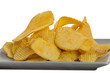 Jagged snack in grey dish