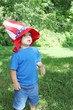 Baby boy wearing 4th of July hat
