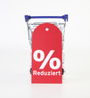 Foto: Einkaufswagen mit Prozentschild Einkaufswagen mit Prozentschild