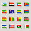 Label - African Flags