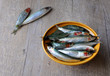 Fresh sardines in a bowl