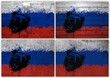 Russian flag collage