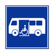 Señal autobus para minusvalidos