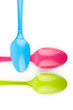 Colorful plastic spoons