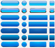 Blue high-detailed modern web buttons.