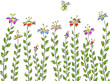 Vektor: Flower with a bee Flower with a bee