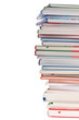 Stapel von Büchern. Freigestellt
