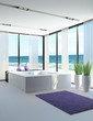 Exclusive Luxury Bathroom Interior by the sea | ocean