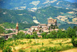 Agata Feltria village and landscape overview