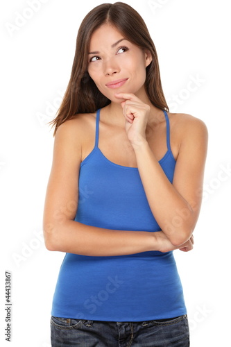 Photo: Thinking young woman Thinking young woman