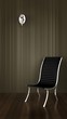 Black Chair on Hardwood Floor