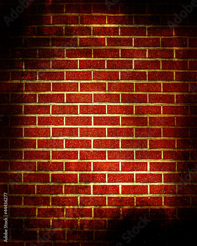 Photo: Grunge brick wall Grunge brick wall