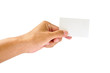 Foto: Business card in hand Business card in hand
