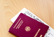 Reisepass mit Flugticket I