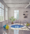 bathroom in loft