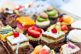 Confectionery tray close-up