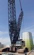 Kran auf einer Baustelle Windkraft