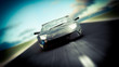Fast car on road