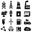 Energy icon set