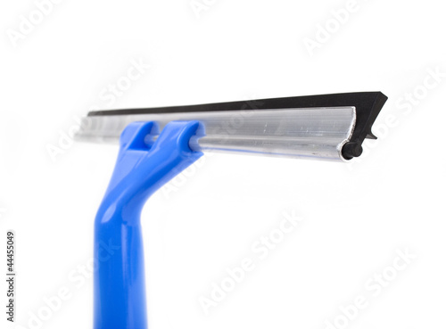 Photo: Blue wiper for cleaning window Blue wiper for cleaning window