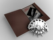 Foto: Top secret file with UFO Top secret file with UFO