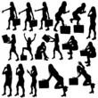 Business Woman Silhouettes