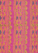 Batik rose en soie.