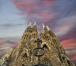 Sagrada Familia by Antoni Gaudi in Barcelona Spain